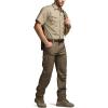 imageCQR Mens Short Sleeve Tactical Shirts UPF 50 Ripstop Military Work Shirts Breathable Button Down Outdoor Hiking ShirtJourneyman Khaki
