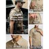 imageCQR Mens Short Sleeve Tactical Shirts UPF 50 Ripstop Military Work Shirts Breathable Button Down Outdoor Hiking ShirtJourneyman Khaki