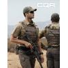 imageCQR Mens Short Sleeve Tactical Shirts UPF 50 Ripstop Military Work Shirts Breathable Button Down Outdoor Hiking ShirtJourneyman Khaki