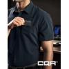 imageCQR Mens Short Sleeve Tactical Shirts UPF 50 Ripstop Military Work Shirts Breathable Button Down Outdoor Hiking ShirtMetro Operator Navy