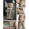 imageCQR Mens Utility Flex Cargo Pants ClassicFit Casual Stretch Work Pants Water Resistant Lightweight Tactical Hiking PantsNegotiator Alamo Khaki
