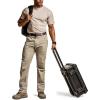 imageCQR Mens Utility Flex Cargo Pants ClassicFit Casual Stretch Work Pants Water Resistant Lightweight Tactical Hiking PantsNegotiator Alamo Khaki