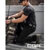 imageCQR Mens Utility Flex Cargo Pants ClassicFit Casual Stretch Work Pants Water Resistant Lightweight Tactical Hiking PantsNegotiator Black