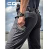 imageCQR Mens Utility Flex Cargo Pants ClassicFit Casual Stretch Work Pants Water Resistant Lightweight Tactical Hiking PantsNegotiator Charcoal