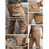 imageCQR Mens Utility Flex Cargo Pants ClassicFit Casual Stretch Work Pants Water Resistant Lightweight Tactical Hiking PantsNegotiator Cougar
