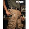 imageCQR Mens Utility Flex Cargo Pants ClassicFit Casual Stretch Work Pants Water Resistant Lightweight Tactical Hiking PantsNegotiator Cougar