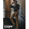 imageCQR Mens Utility Flex Cargo Pants ClassicFit Casual Stretch Work Pants Water Resistant Lightweight Tactical Hiking PantsNegotiator Cougar
