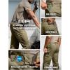 imageCQR Mens Utility Flex Cargo Pants ClassicFit Casual Stretch Work Pants Water Resistant Lightweight Tactical Hiking PantsNegotiator Soil Green