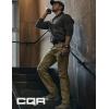 imageCQR Mens Utility Flex Cargo Pants ClassicFit Casual Stretch Work Pants Water Resistant Lightweight Tactical Hiking PantsNegotiator Soil Green