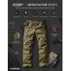 imageCQR Mens Utility Flex Cargo Pants ClassicFit Casual Stretch Work Pants Water Resistant Lightweight Tactical Hiking PantsNegotiator Soil Green