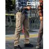 imageCQR Mens Utility Flex Cargo Pants ClassicFit Casual Stretch Work Pants Water Resistant Lightweight Tactical Hiking PantsSentinel Alamo Khaki