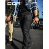 imageCQR Mens Utility Flex Cargo Pants ClassicFit Casual Stretch Work Pants Water Resistant Lightweight Tactical Hiking PantsSentinel Black