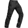 imageCQR Mens Utility Flex Cargo Pants ClassicFit Casual Stretch Work Pants Water Resistant Lightweight Tactical Hiking PantsSentinel Black