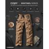 imageCQR Mens Utility Flex Cargo Pants ClassicFit Casual Stretch Work Pants Water Resistant Lightweight Tactical Hiking PantsSentinel Cougar