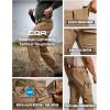 imageCQR Mens Utility Flex Cargo Pants ClassicFit Casual Stretch Work Pants Water Resistant Lightweight Tactical Hiking PantsSentinel Cougar