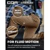 imageCQR Mens Utility Flex Cargo Pants ClassicFit Casual Stretch Work Pants Water Resistant Lightweight Tactical Hiking PantsSentinel Cougar