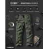 imageCQR Mens Utility Flex Cargo Pants ClassicFit Casual Stretch Work Pants Water Resistant Lightweight Tactical Hiking PantsSentinel Green Kelp