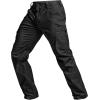 imageCQR Mens Utility Flex Cargo Pants ClassicFit Casual Stretch Work Pants Water Resistant Lightweight Tactical Hiking PantsTac Black