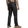 imageCQR Mens Utility Flex Cargo Pants ClassicFit Casual Stretch Work Pants Water Resistant Lightweight Tactical Hiking PantsTac Black