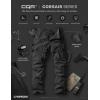 imageCQR Mens Utility Flex Cargo Pants ClassicFit Casual Stretch Work Pants Water Resistant Lightweight Tactical Hiking PantsTac Black