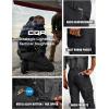 imageCQR Mens Utility Flex Cargo Pants ClassicFit Casual Stretch Work Pants Water Resistant Lightweight Tactical Hiking PantsTac Black