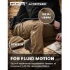imageCQR Mens Utility Flex Cargo Pants ClassicFit Casual Stretch Work Pants Water Resistant Lightweight Tactical Hiking PantsTac Cougar