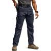 imageCQR Mens Utility Flex Cargo Pants ClassicFit Casual Stretch Work Pants Water Resistant Lightweight Tactical Hiking PantsTac Operator Navy