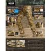 imageCQR Mens Utility Flex Cargo Pants ClassicFit Casual Stretch Work Pants Water Resistant Lightweight Tactical Hiking PantsTac Utility Camo