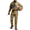 imageCQR Mens Utility Flex Cargo Pants ClassicFit Casual Stretch Work Pants Water Resistant Lightweight Tactical Hiking PantsTac Utility Camo