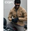 imageCQR Mens Water Resistant Tactical Softshell Jacket Fleece Lined High Neck Full Zip Wind Rain Hiking Hunting Winter OutdoorCovert Jacket Coyote