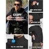 imageCQR Mens Water Resistant Tactical Softshell Jacket Fleece Lined High Neck Full Zip Wind Rain Hiking Hunting Winter OutdoorUrban Stealth Black