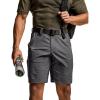 imageCQR Mens Flex Casual Cargo Shorts Lightweight Water Resistant Golf Shorts Stretch Tactical Work Shorts with MultiPocketNegotiator Charcoal