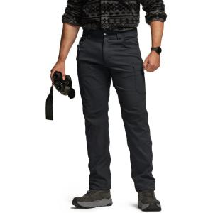 imageCQR Mens Active Flex Tactical Pants Water Resistant Lightweight Stretch Cargo Work Hiking PantsSierra Black