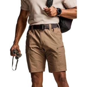 imageCQR Mens Flex Casual Cargo Shorts Lightweight Water Resistant Golf Shorts Stretch Tactical Work Shorts with MultiPocketSentinel Cougar