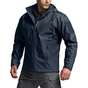 imageCQR Mens Hooded Tactical Softshell Jacket Water Resistant Fleece Lined Hoodie Winter Outdoor Hunting Hiking Rain WindModern Operator Navy