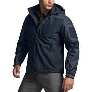 imageCQR Mens Hooded Tactical Softshell Jacket Water Resistant Fleece Lined Hoodie Winter Outdoor Hunting Hiking Rain WindOperator X Pro Operator Navy