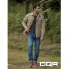 imageCQR Mens Flannel Lined Shirt Jackets Long Sleeved Rugged Plaid Cotton Brushed Suede Shirt JacketFlannel Lined Affogato