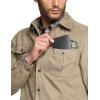 imageCQR Mens Flannel Lined Shirt Jackets Long Sleeved Rugged Plaid Cotton Brushed Suede Shirt JacketFlannel Lined Affogato
