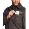 imageCQR Mens Flannel Lined Shirt Jackets Long Sleeved Rugged Plaid Cotton Brushed Suede Shirt JacketFlannel Lined Aged Barrel