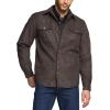 imageCQR Mens Flannel Lined Shirt Jackets Long Sleeved Rugged Plaid Cotton Brushed Suede Shirt JacketFlannel Lined Aged Barrel