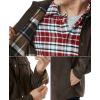 imageCQR Mens Flannel Lined Shirt Jackets Long Sleeved Rugged Plaid Cotton Brushed Suede Shirt JacketFlannel Lined Calf Brown