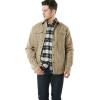 imageCQR Mens Flannel Lined Shirt Jackets Long Sleeved Rugged Plaid Cotton Brushed Suede Shirt JacketFlannel Lined Cowboy Tan