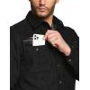 imageCQR Mens Flannel Lined Shirt Jackets Long Sleeved Rugged Plaid Cotton Brushed Suede Shirt JacketFlannel Lined Fossil Rock