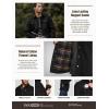 imageCQR Mens Flannel Lined Shirt Jackets Long Sleeved Rugged Plaid Cotton Brushed Suede Shirt JacketFlannel Lined Fossil Rock