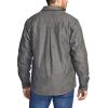 imageCQR Mens Flannel Lined Shirt Jackets Long Sleeved Rugged Plaid Cotton Brushed Suede Shirt JacketFlannel Lined New Shark Grey