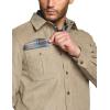 imageCQR Mens Flannel Lined Shirt Jackets Long Sleeved Rugged Plaid Cotton Brushed Suede Shirt JacketFlannel Lined Seashore