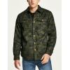 imageCQR Mens Flannel Lined Shirt Jackets Long Sleeved Rugged Plaid Cotton Brushed Suede Shirt JacketFlannel Print Lined Camo Olive