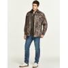 imageCQR Mens Flannel Lined Shirt Jackets Long Sleeved Rugged Plaid Cotton Brushed Suede Shirt JacketFlannel Print Lined Hunting Camo