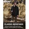 imageCQR Mens Flannel Lined Shirt Jackets Long Sleeved Rugged Plaid Cotton Brushed Suede Shirt JacketHuntsman Night Sky