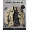 imageCQR Mens Flannel Lined Shirt Jackets Long Sleeved Rugged Plaid Cotton Brushed Suede Shirt JacketStealth Coal Miner